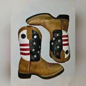 J.B. Dillon Americana‎ Leather Boots Youth size 2